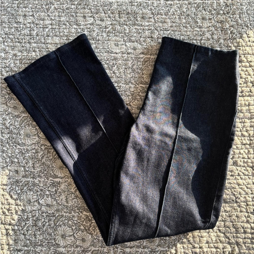 SPANX Micro Flare Jeans in Dark Blue